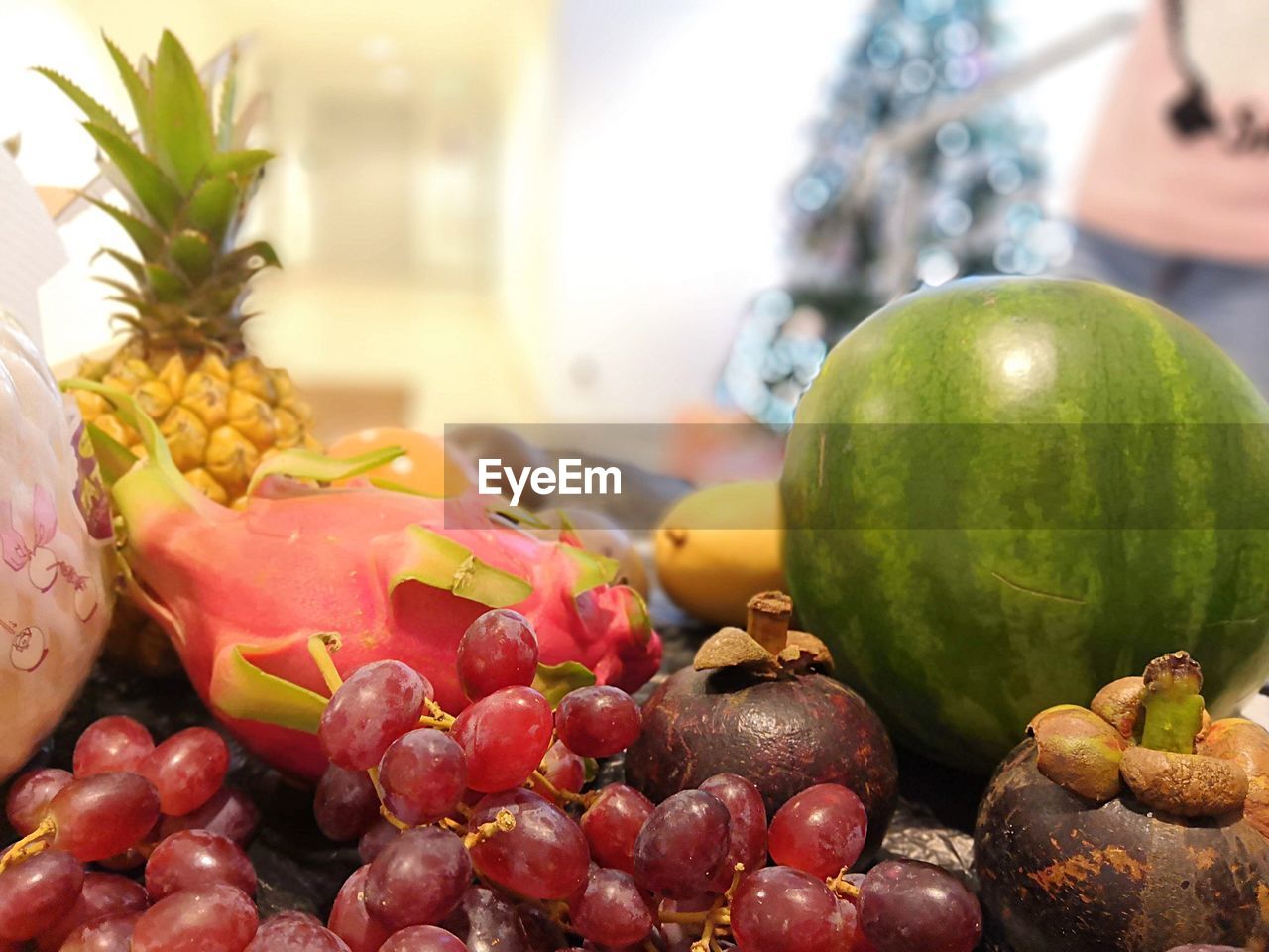 Close-up of various fruits in market