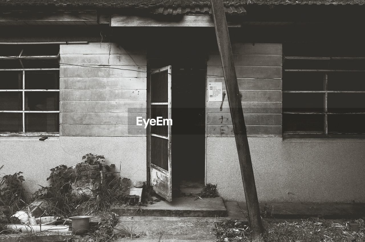 View of abandoned building