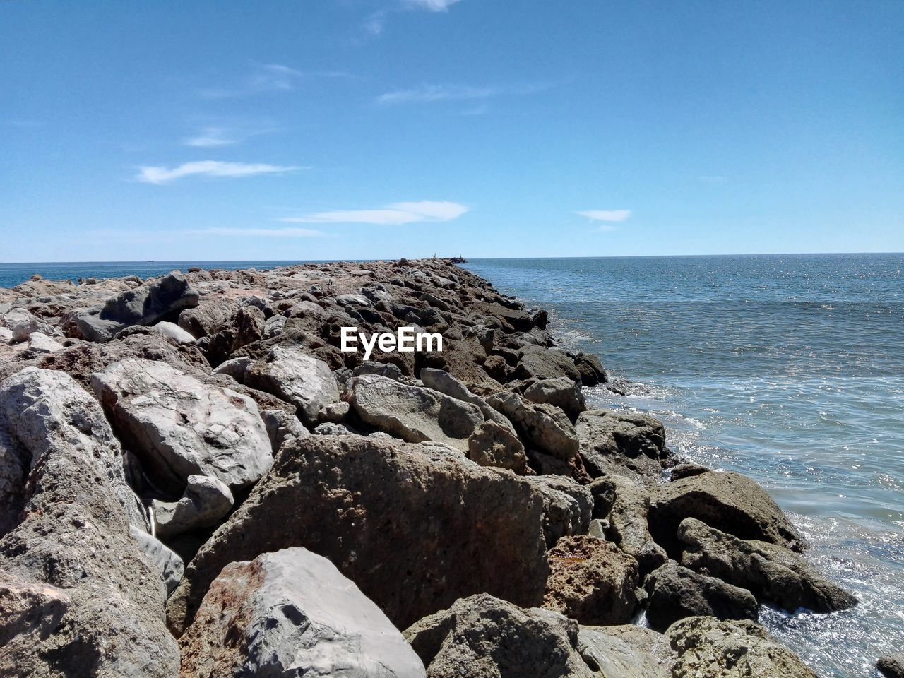 Scenic view of calm sea