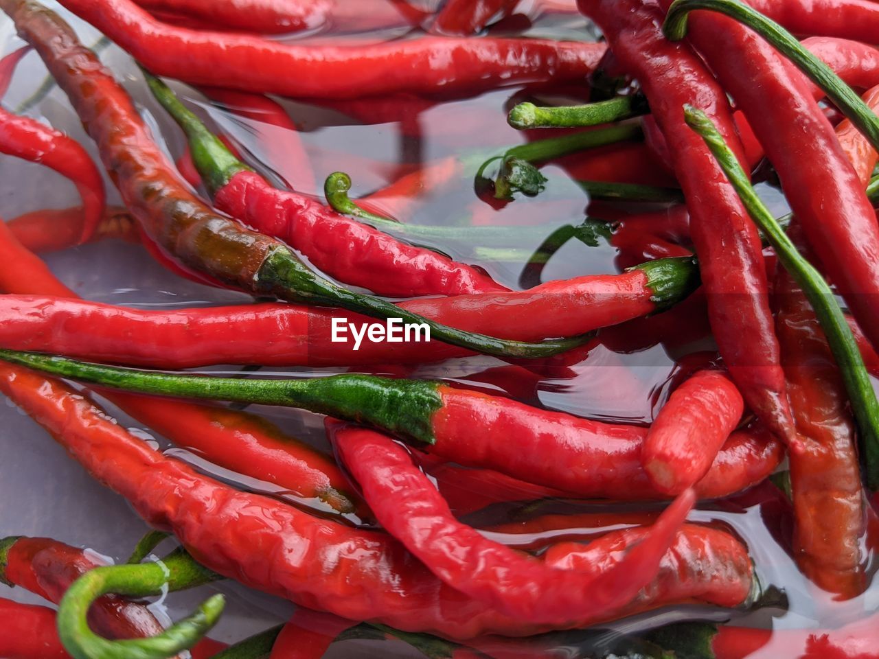 full frame shot of chili peppers
