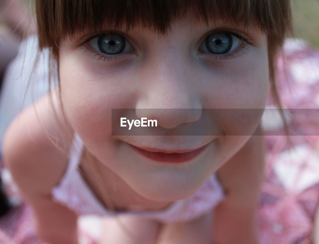 Close-up portrait of cute girl