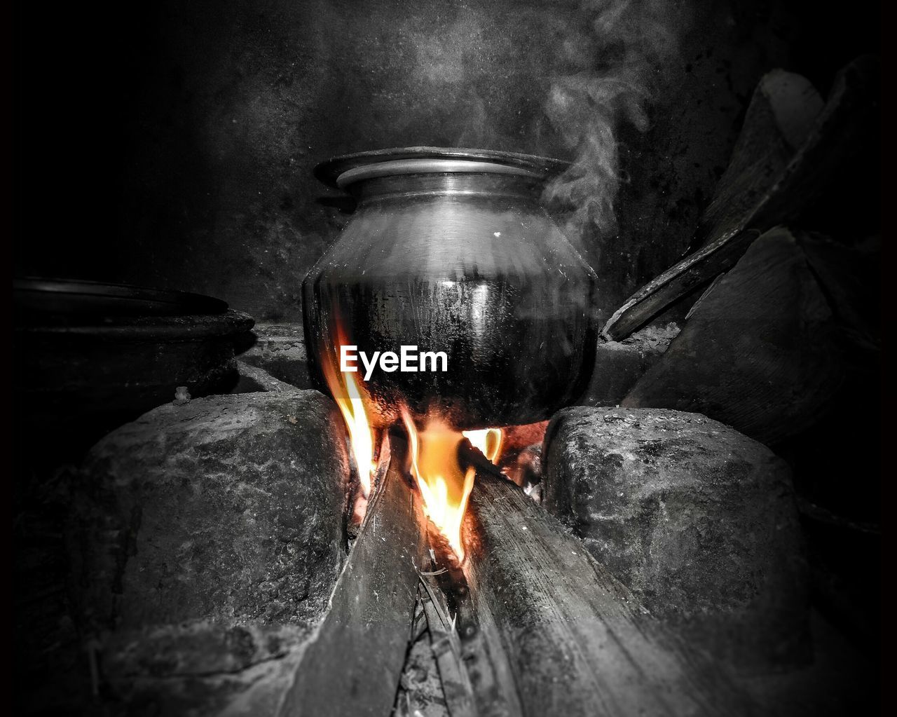 Cooking Utensils At Fireplace On Eyeem