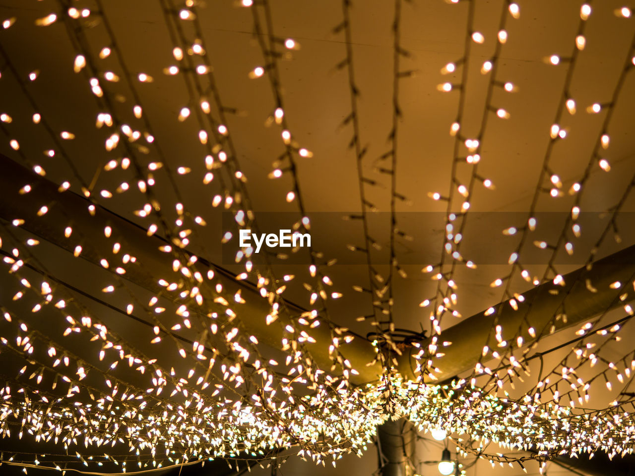 Lamps Hanging Under A Rag Roof Decorative Bulbs On Eyeem