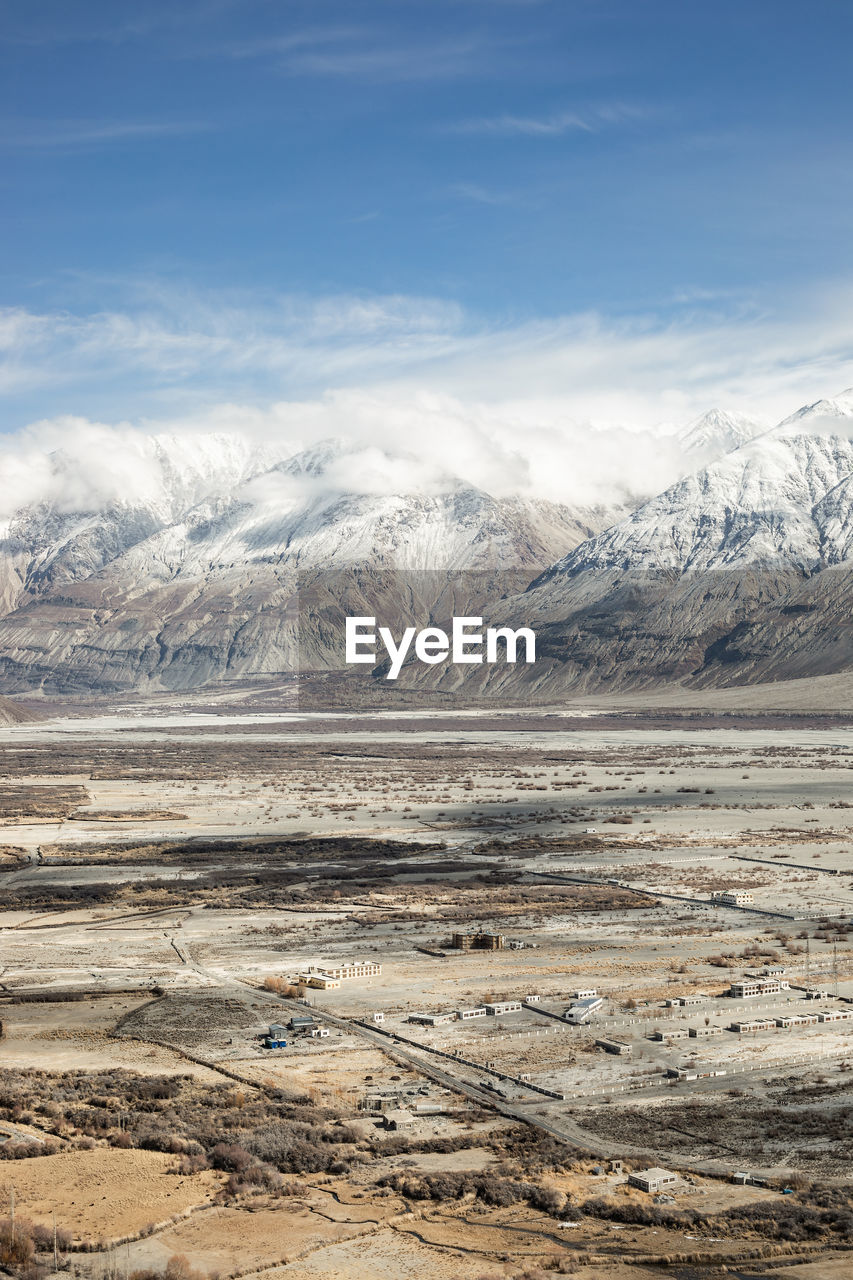 SCENIC VIEW OF SNOWCAPPED LANDSCAPE AGAINST SKY