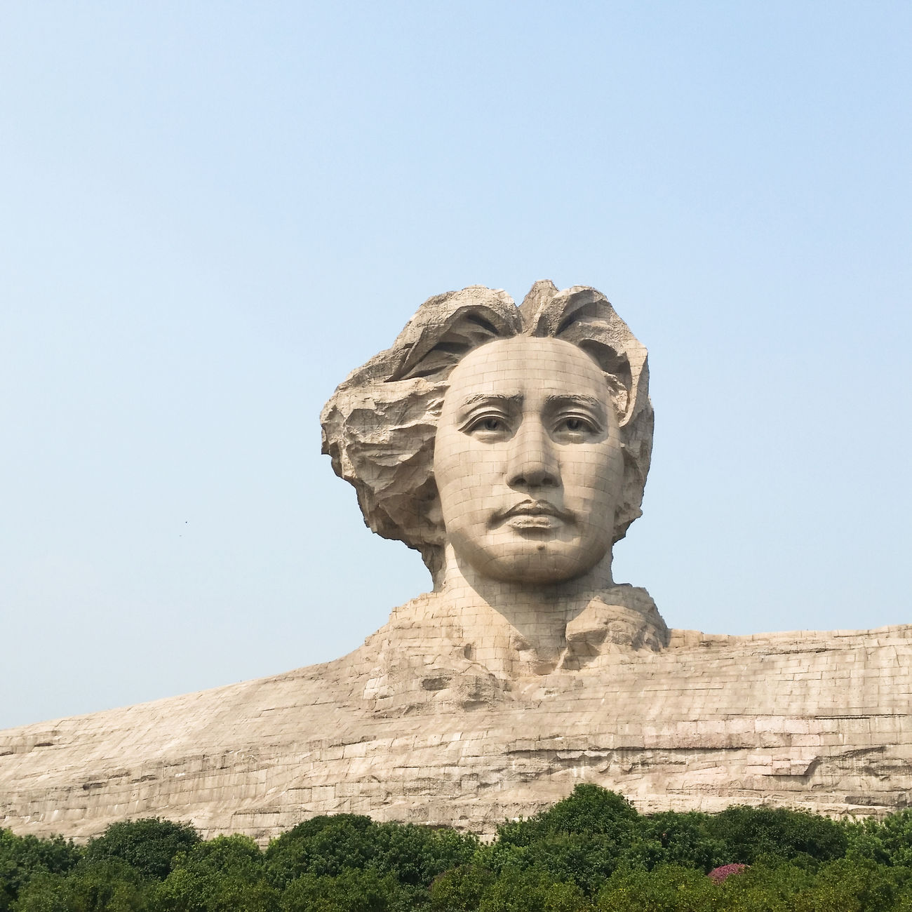 Low Angle View Of Youth Mao Zedong Statue Id