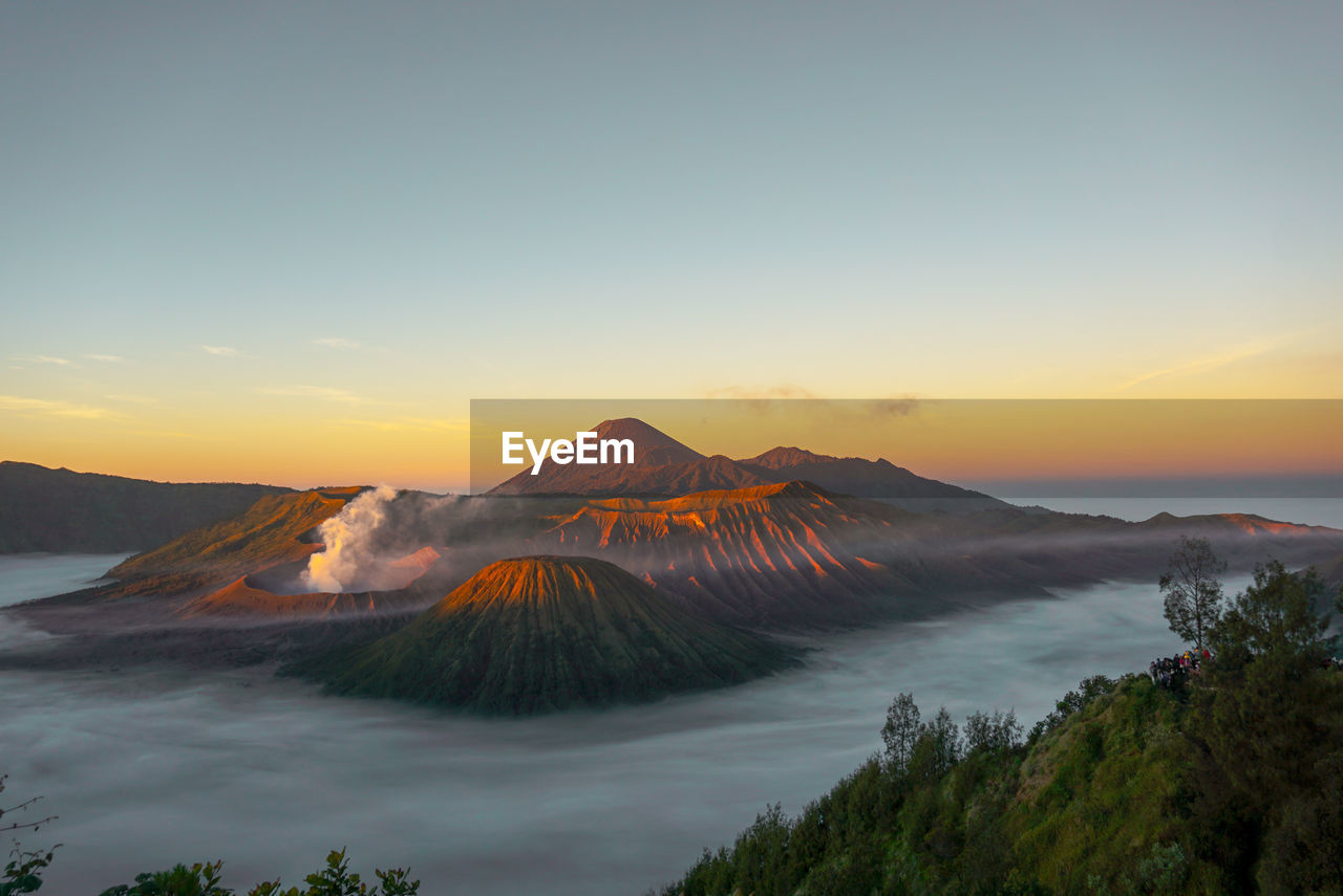 Morning view at national park bromo tengger semeru