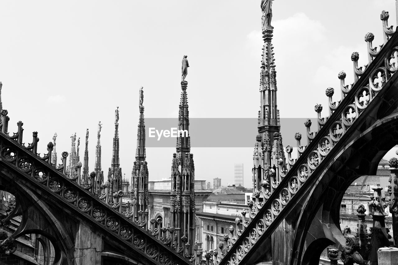 Milan cathedral against sky