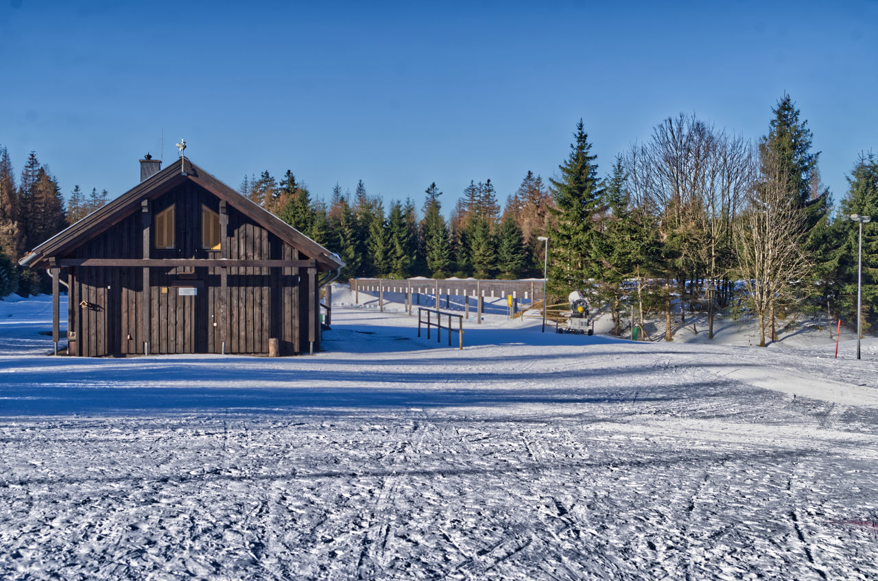 Still winter in the upper harz in march this morning - biathlon centre sonnenberg