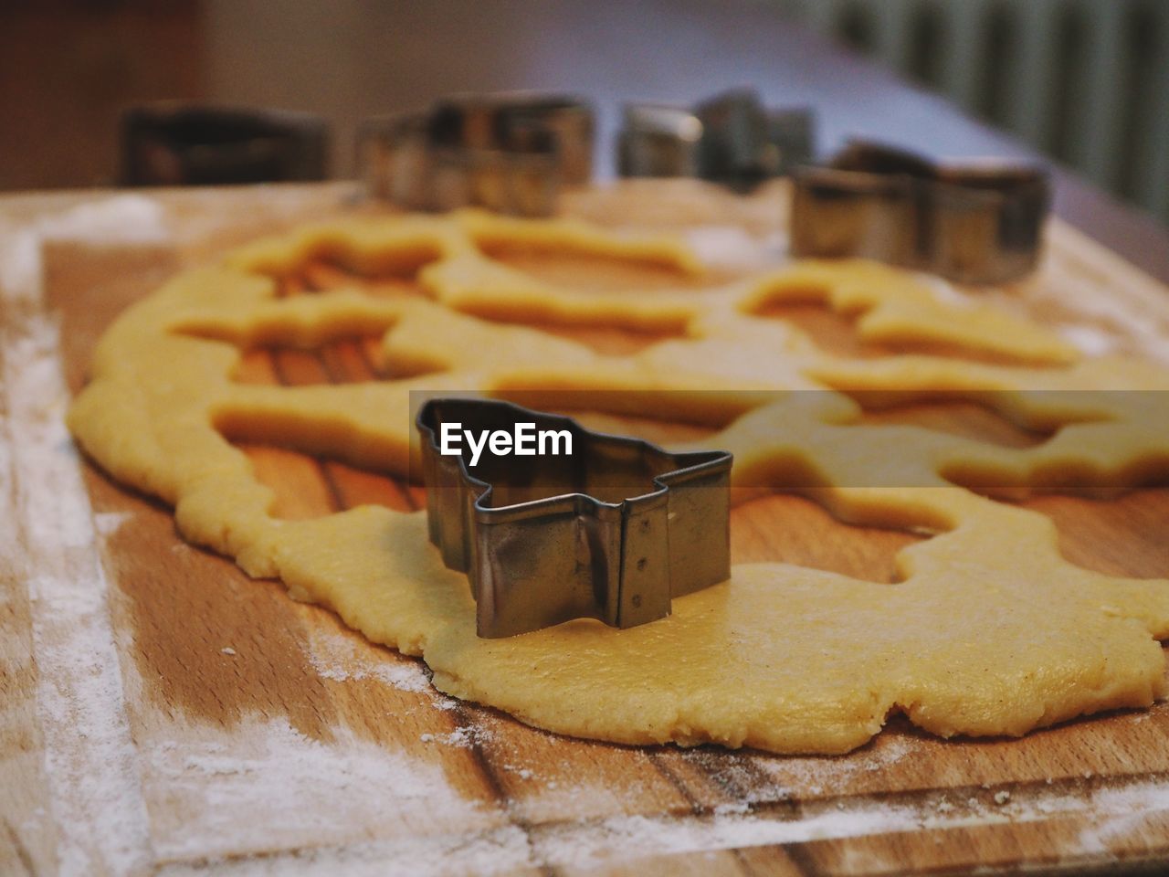 Close-up of cookies on table