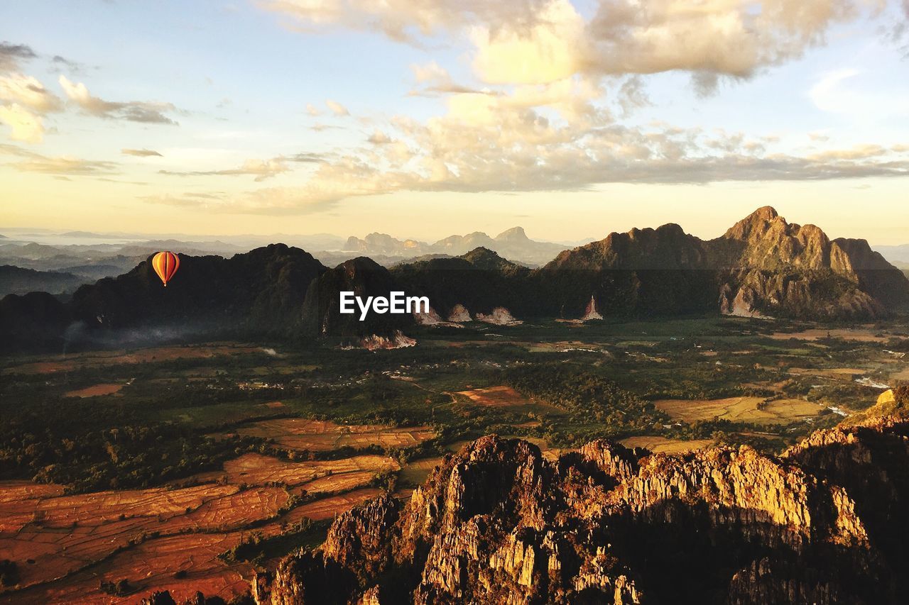 Panoramic view of landscape against sky
