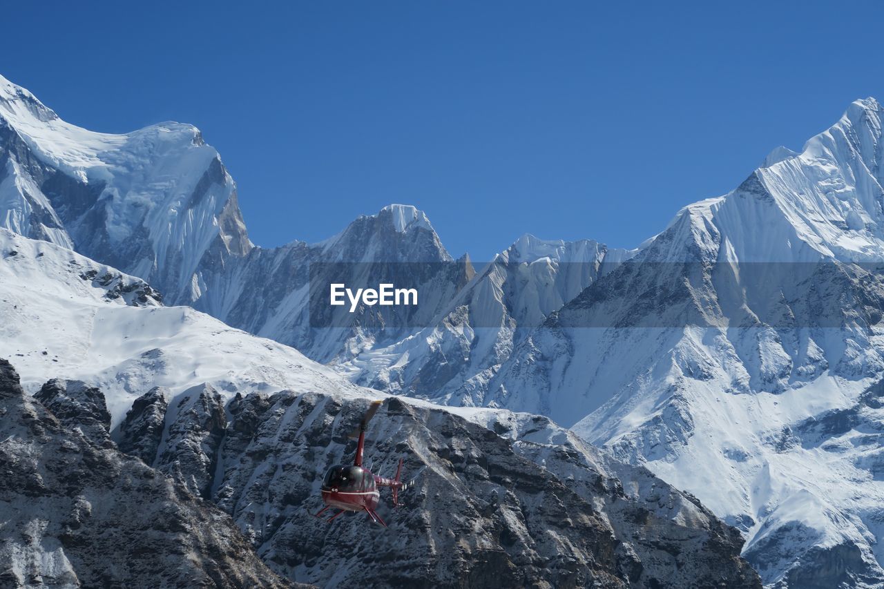 Annapurna base camp by helicopter