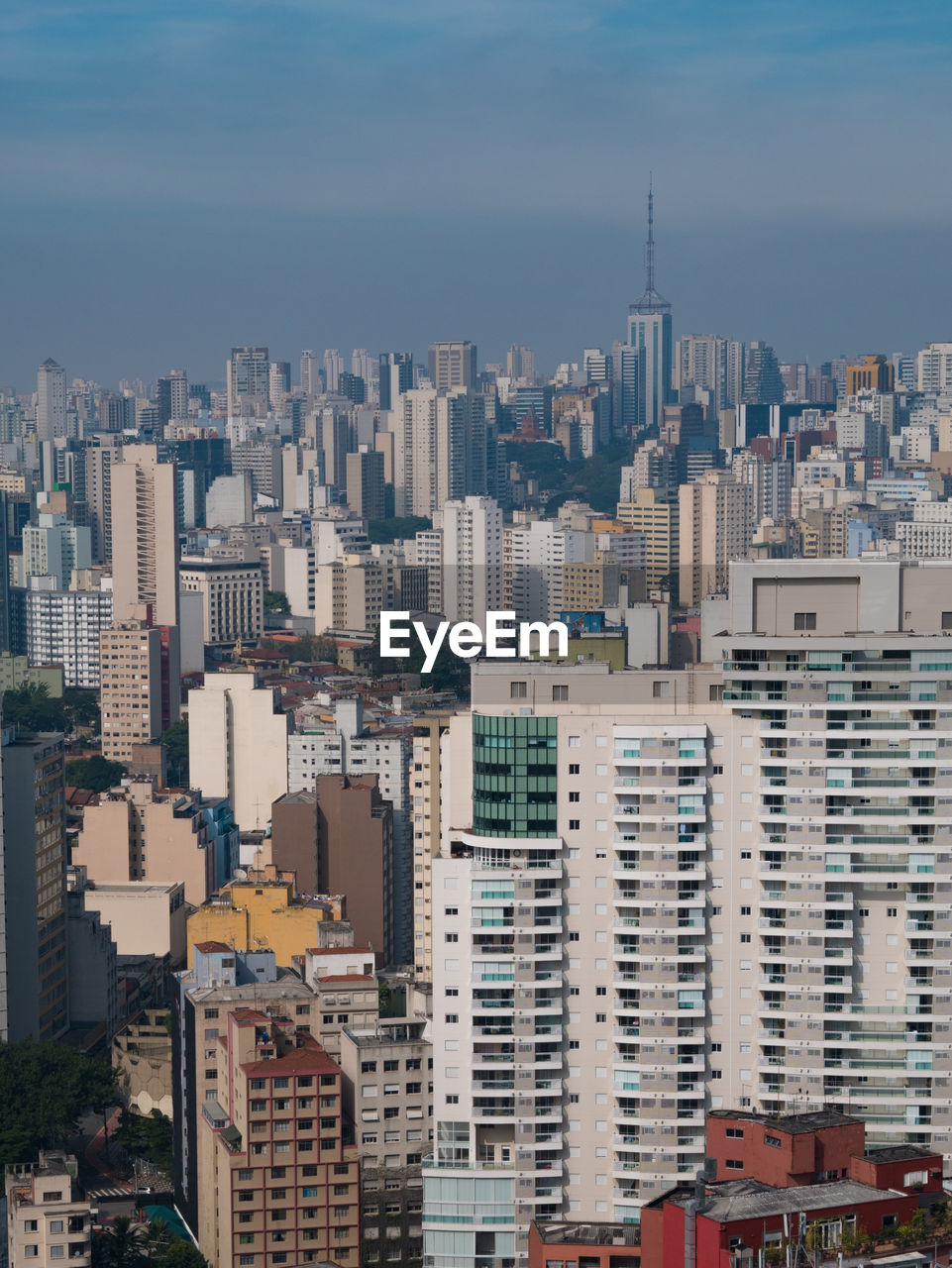 Urban scene sao paulo brazil cityscape skyline vertical.