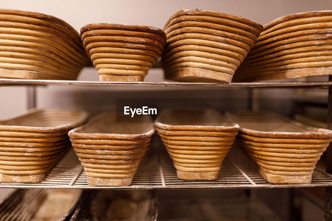 Details und brote aus einer bio bäckerei. bäcker handwerk
