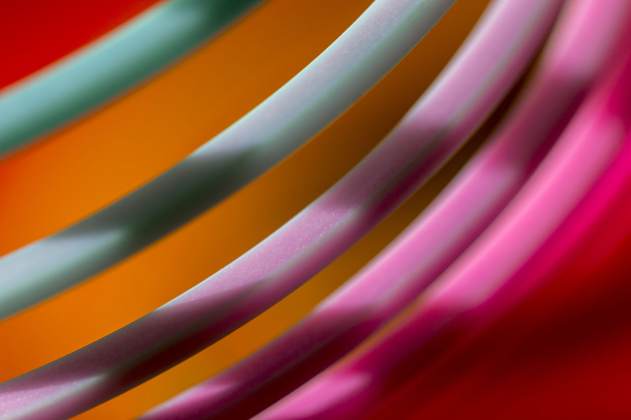 Full frame shot of colorful coiled object