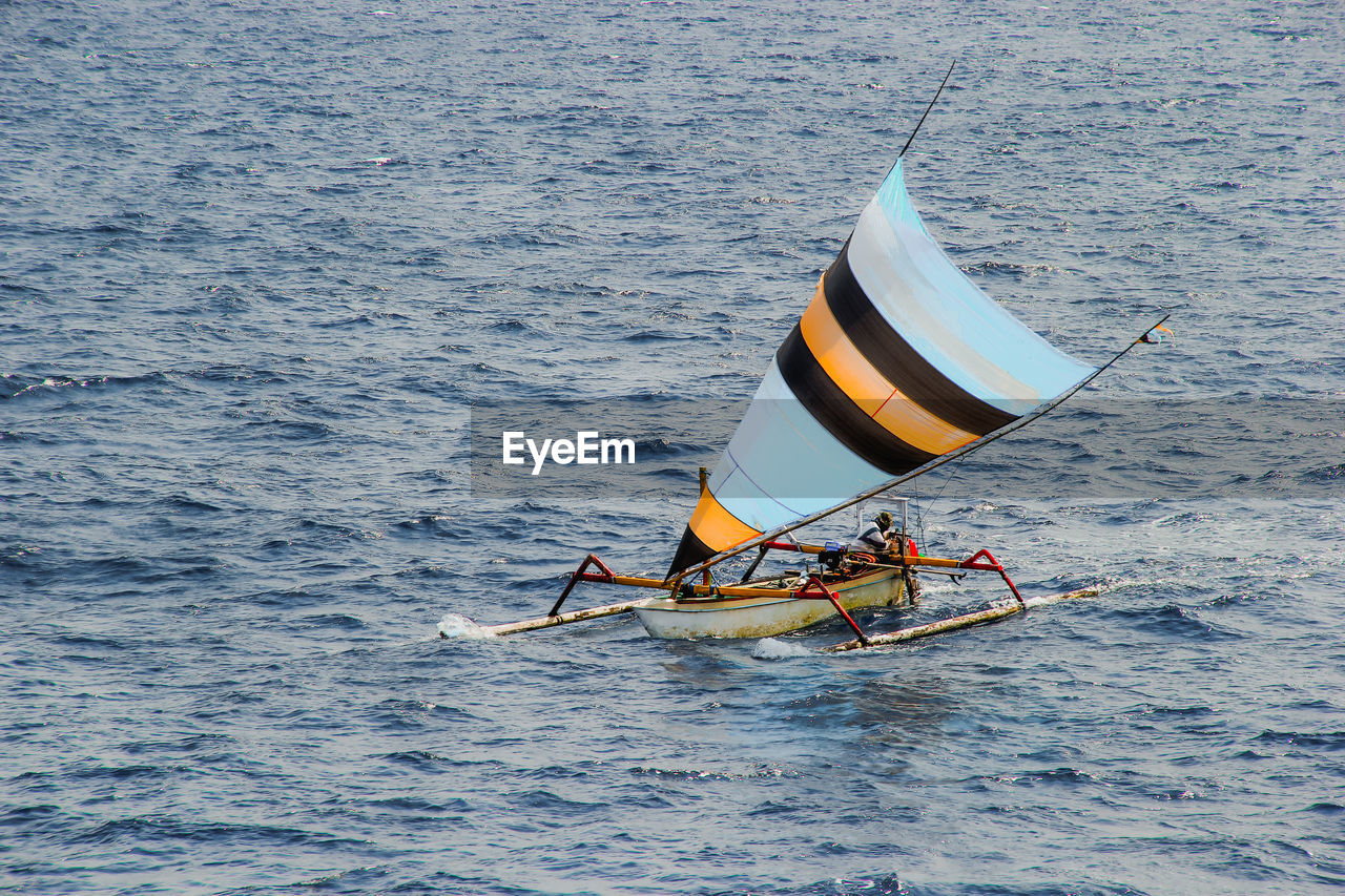 Sailboat in sea