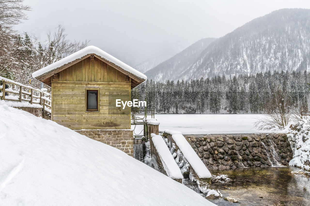 Snowfall On The Fusine Lakes Ghaccio And On Eyeem