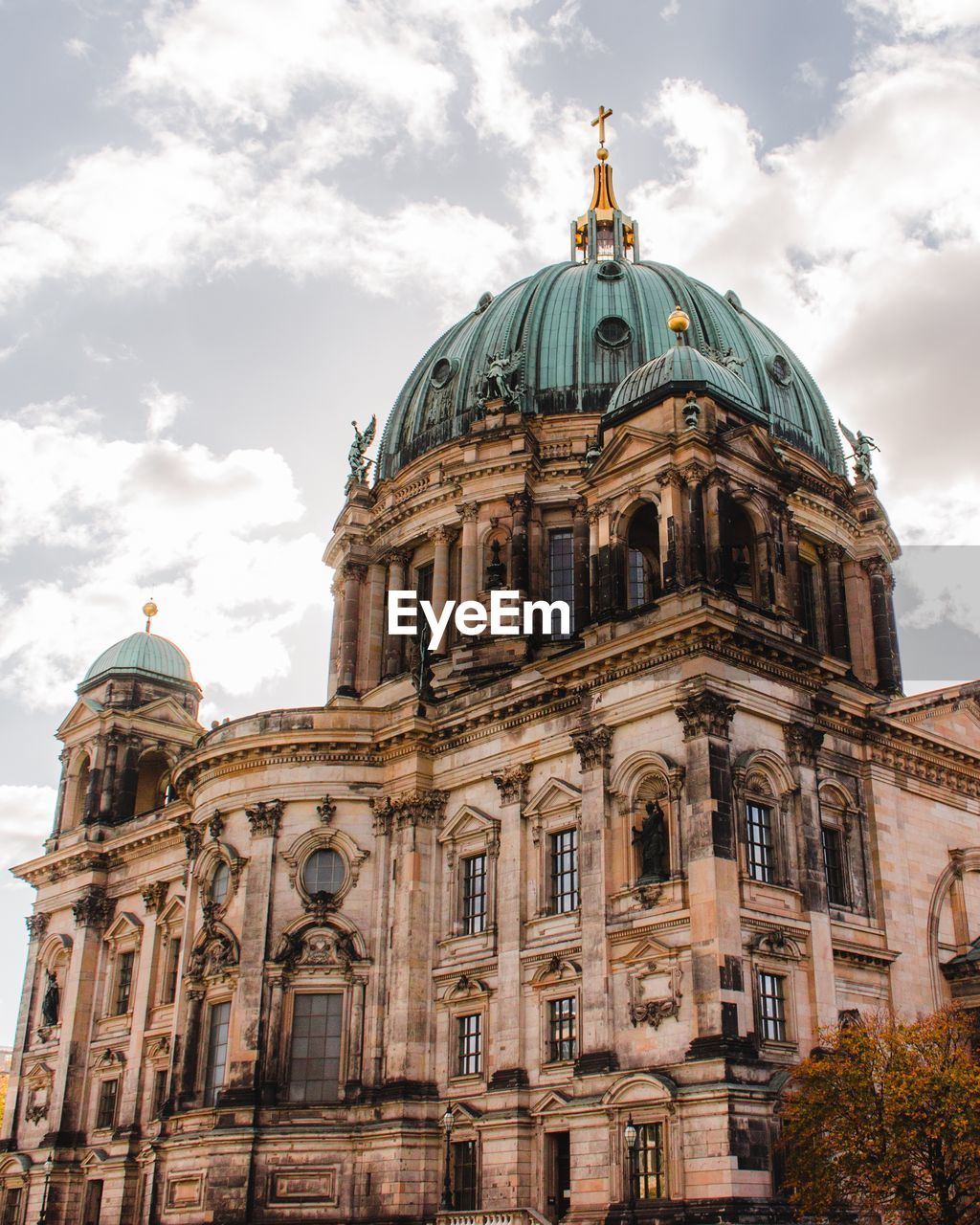 Low angle view of berlin cathedral against sky