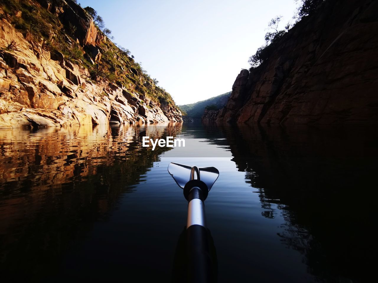 Kayaking at bivane dam early morning 