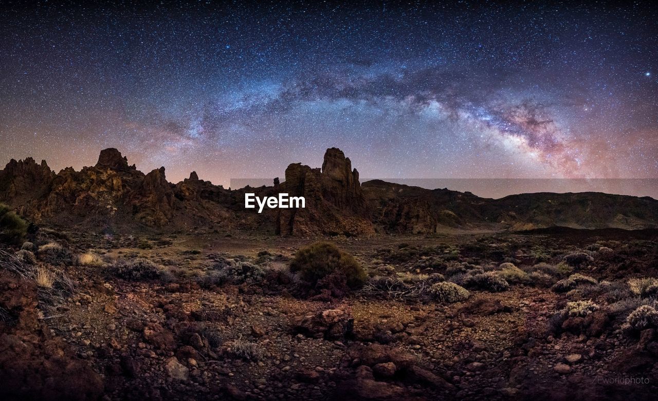 Magical Night In El Teide National Park Colors Sky On Eyeem