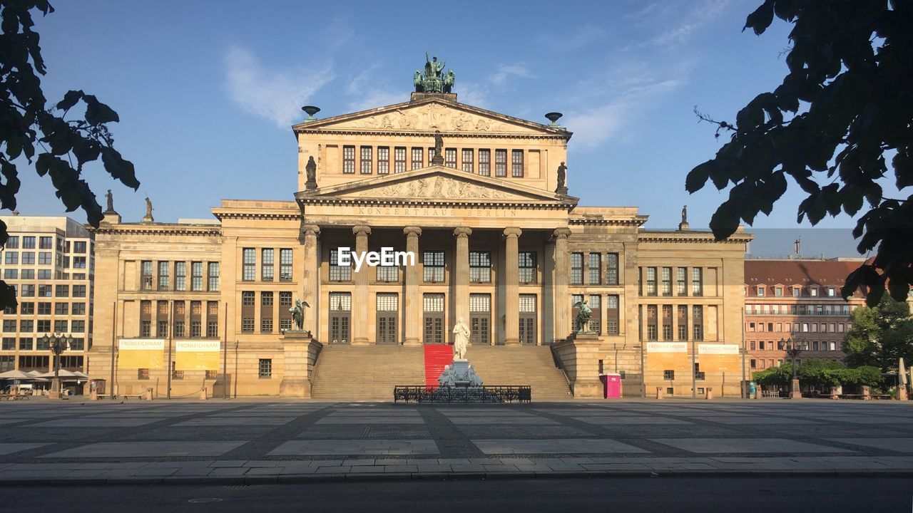 View of konzerthaus berlin against blue sky