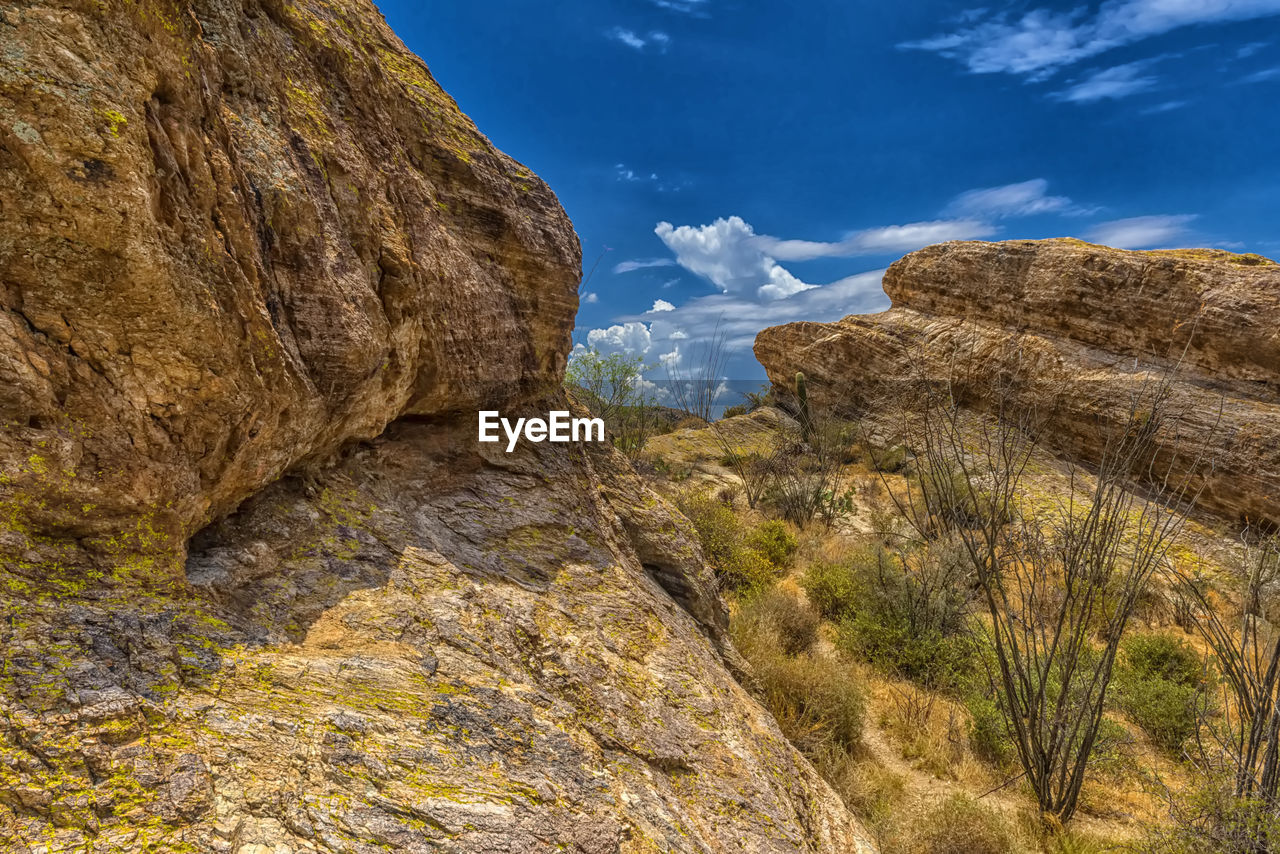 SCENIC VIEW OF ROCK FORMATIONS AGAINST SKY
