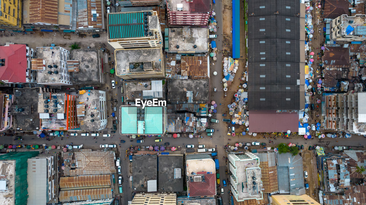 Aerial view of dar es salaam, tanzania