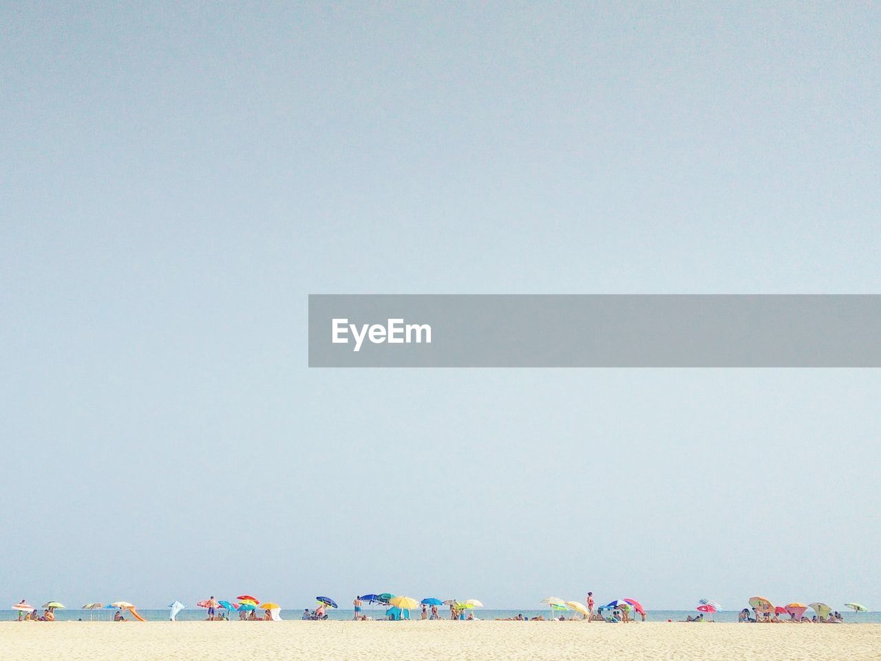 Tourists on beach
