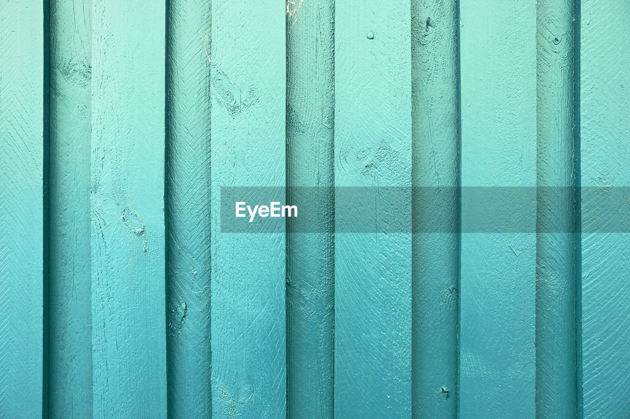 Full frame shot of blue textured wall