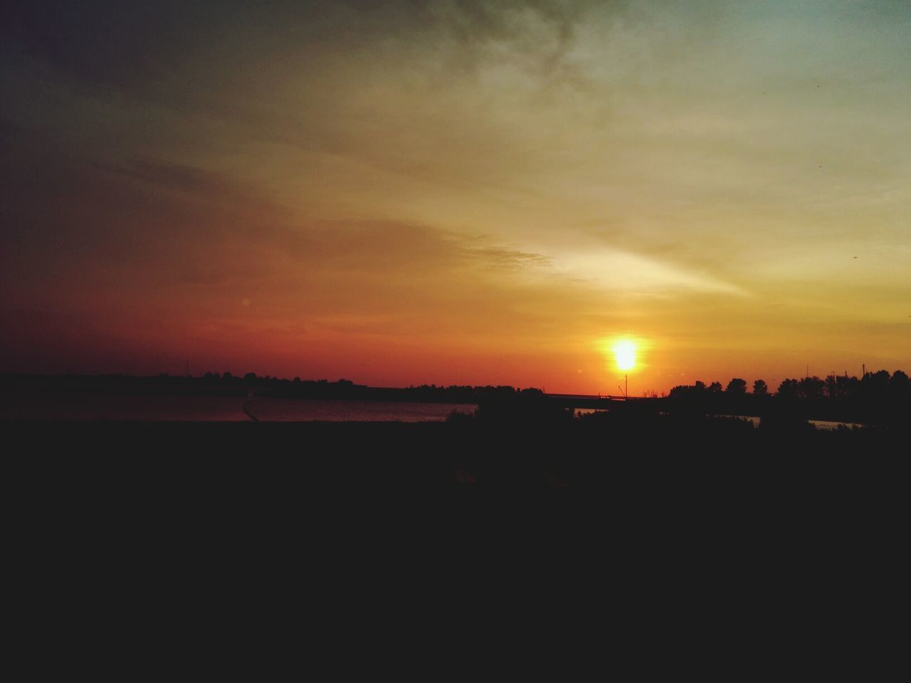Beautiful view of sunset