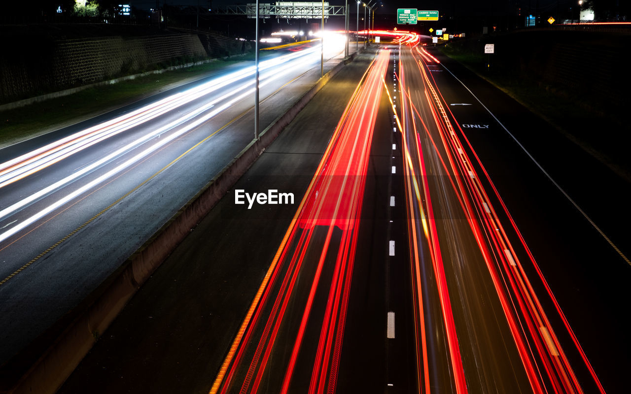 Night Traffic With Light Trails Long Exposure On Eyeem
