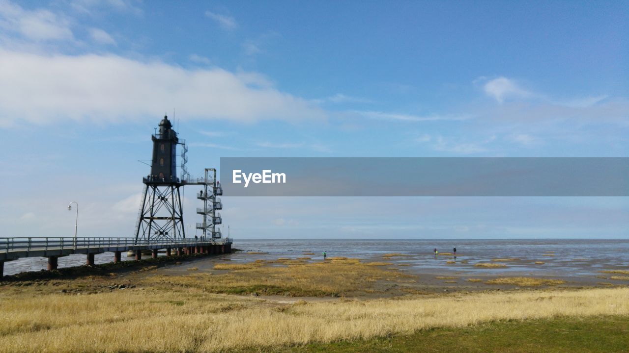 VIEW OF LIGHTHOUSE ON SEA AGAINST SKY
