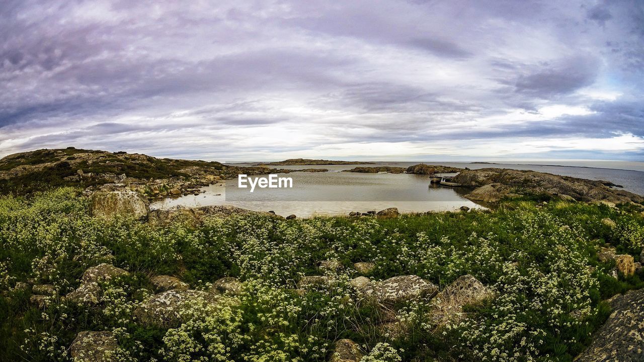 SCENIC VIEW OF SEA AND BEACH AGAINST SKY