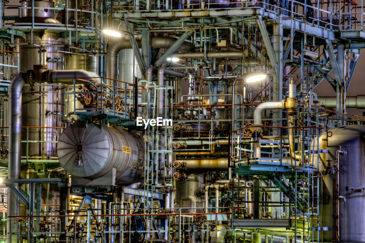 Chemical plant equipment.