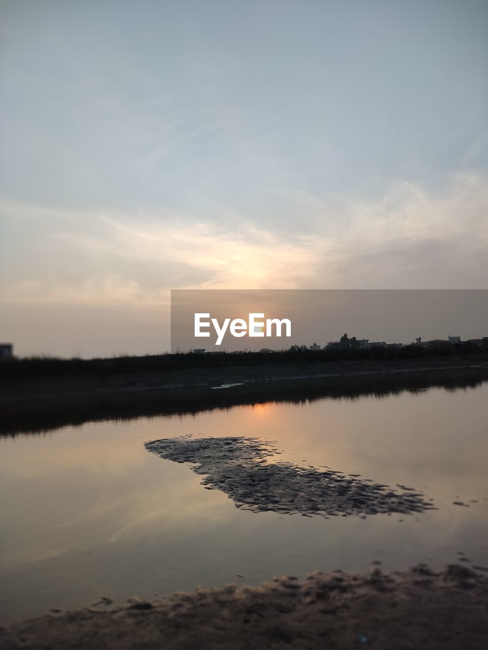 sky, cloud, reflection, sunlight, nature, beauty in nature, no people, tranquility, light, scenics - nature, outdoors, water, environment, panoramic, sunset, sun, tranquil scene, tree, fog, day, plant
