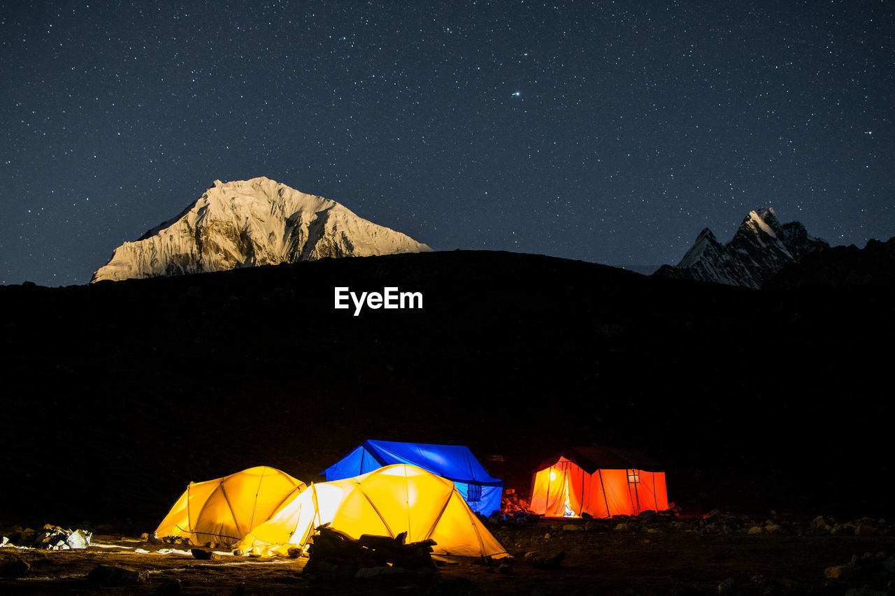 Base camp at tserko peak
