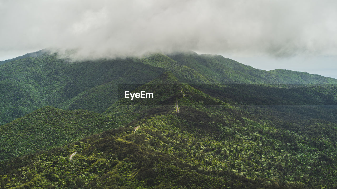 panoramic view of mountains against sky