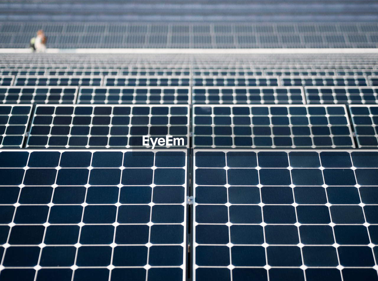Full frame shot of solar panels