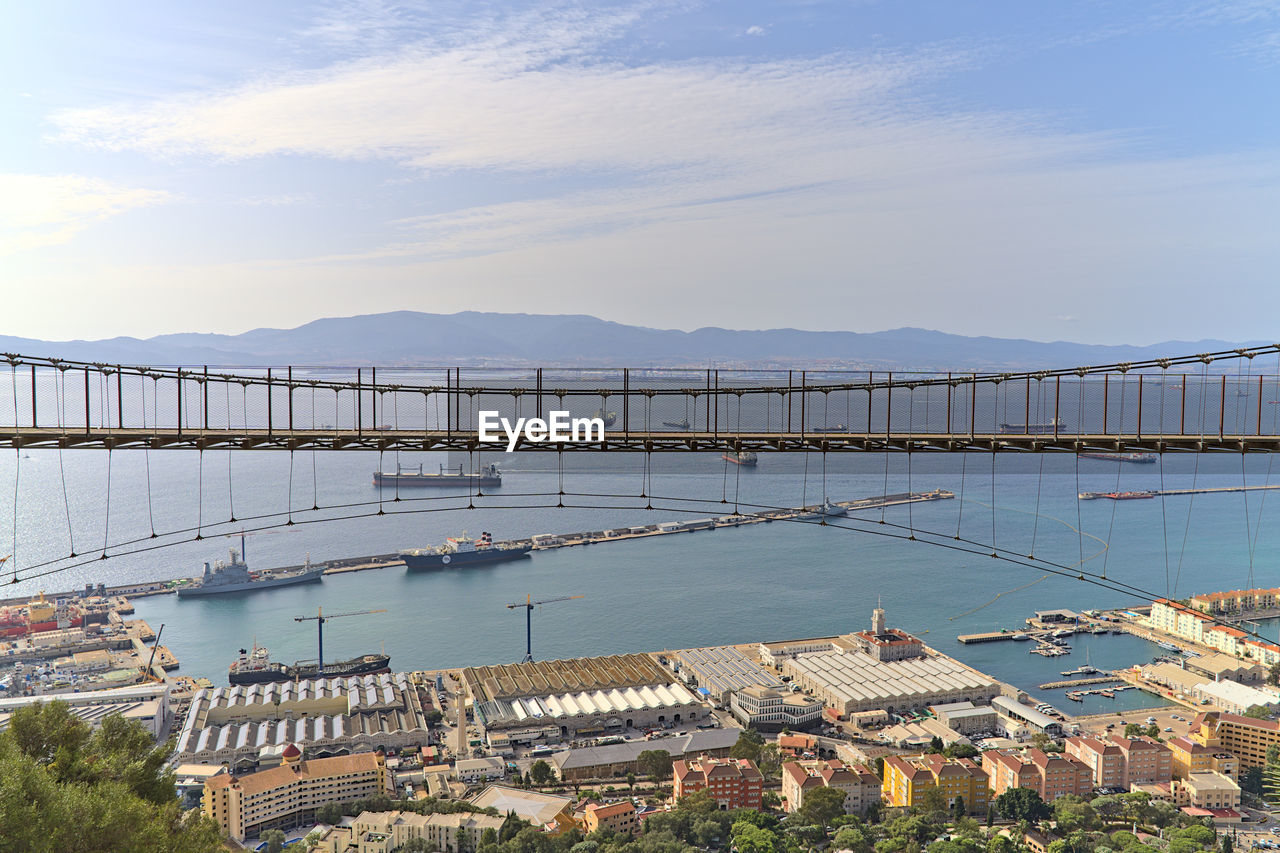 View at windsor suspension bridge on gibraltar