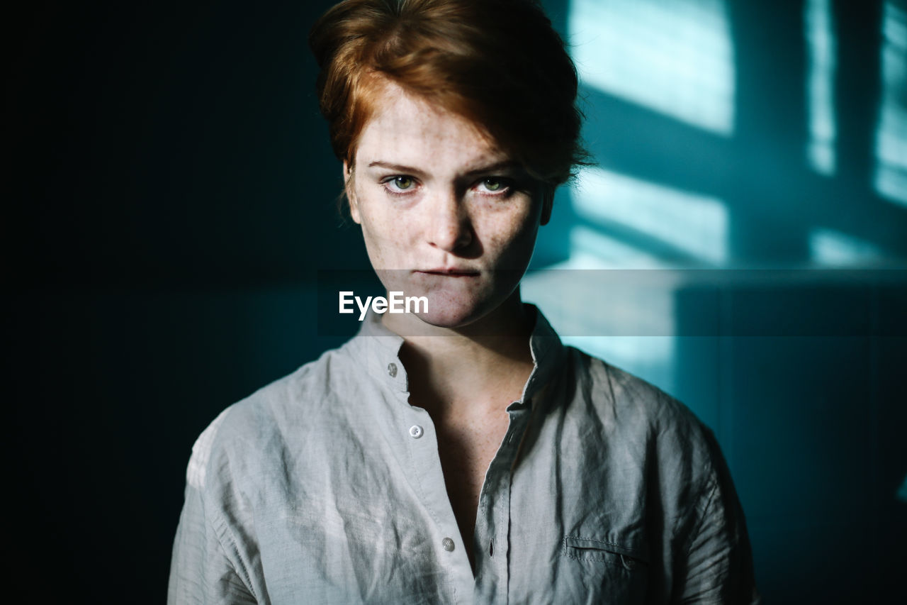 Portrait of young woman
