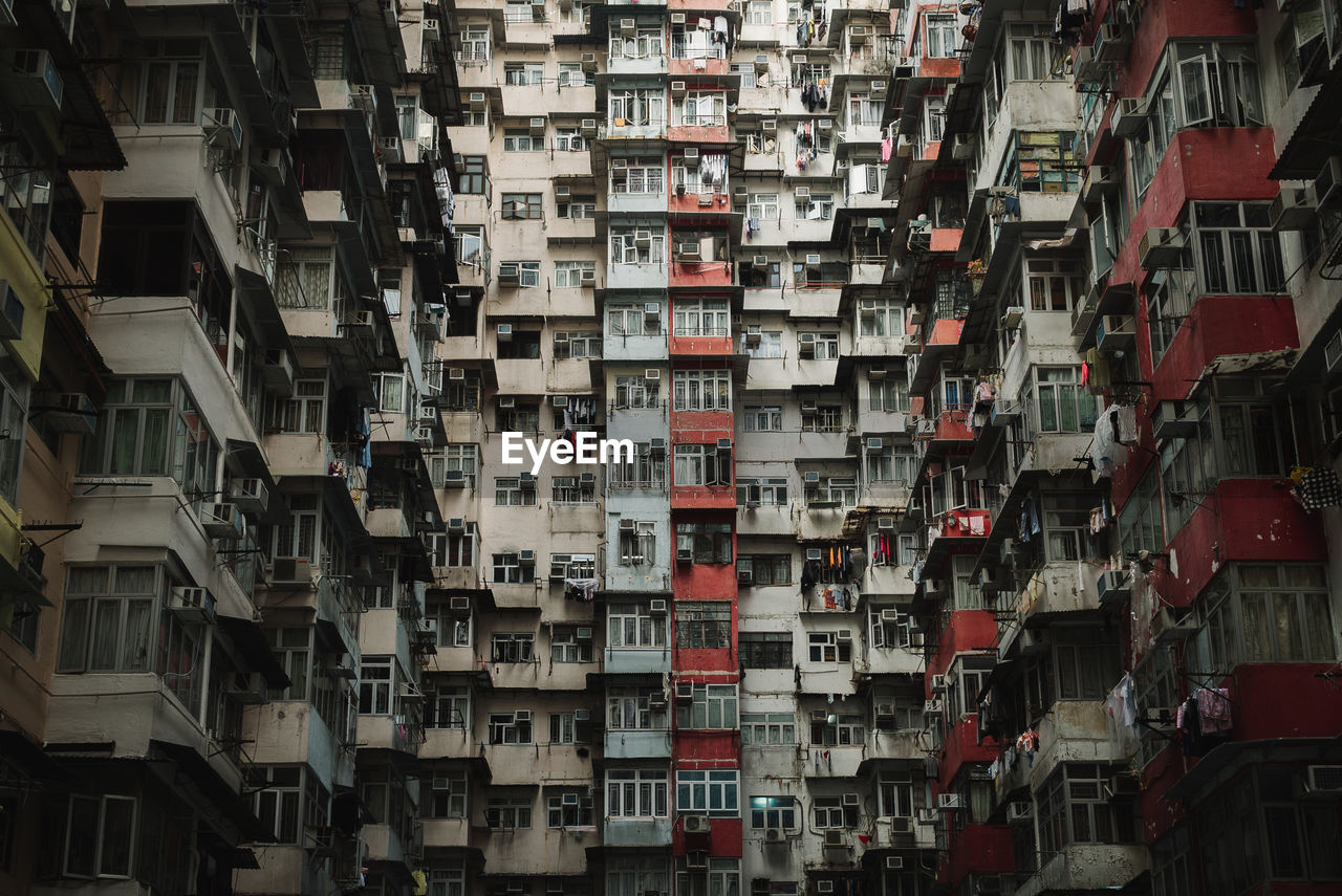 Full frame shot of residential buildings