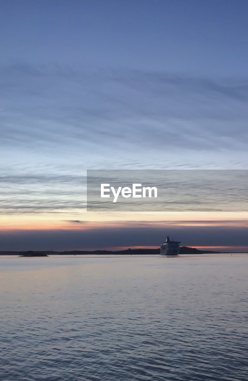 Dusky Sky Over Water Id