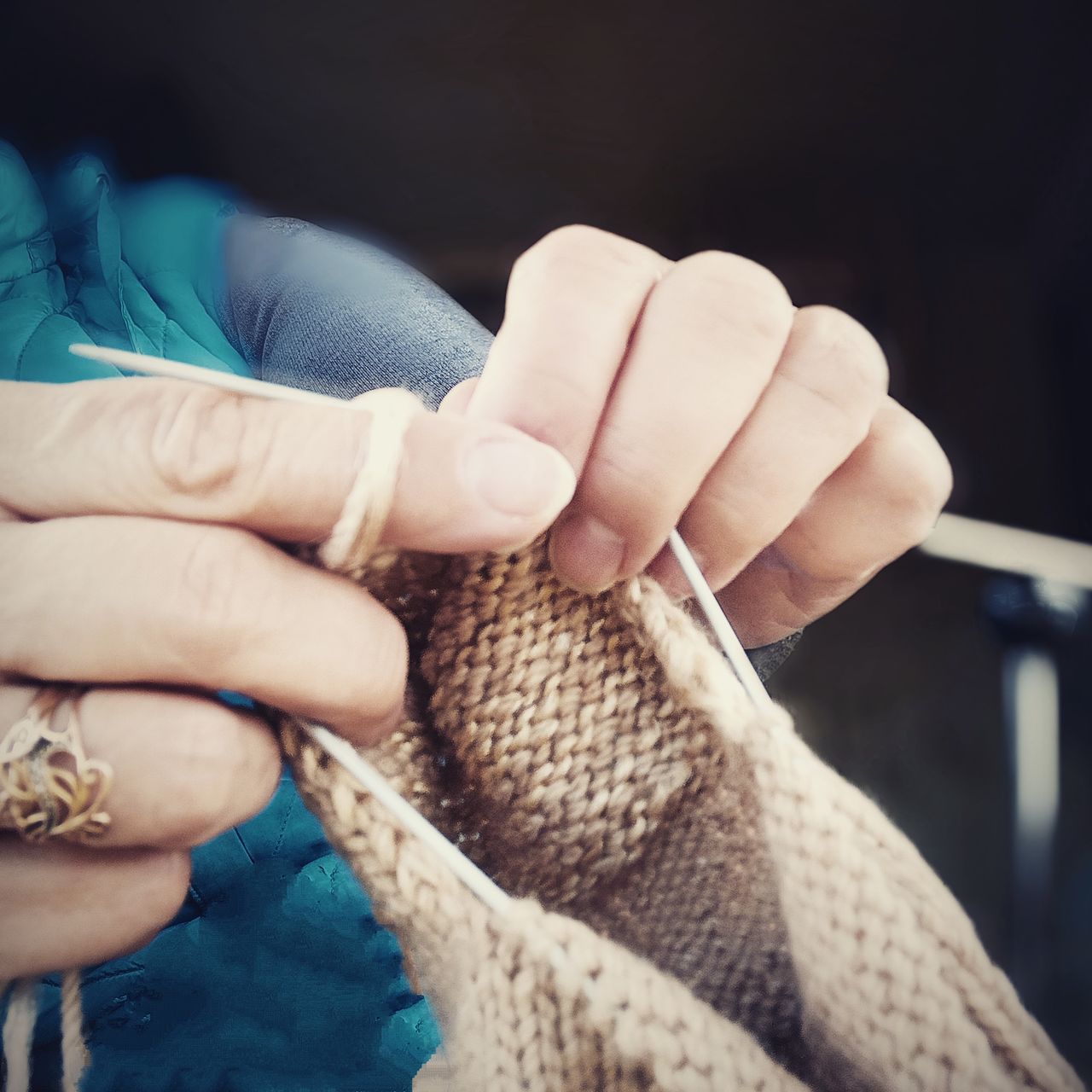Knitting handcraft skill needlework