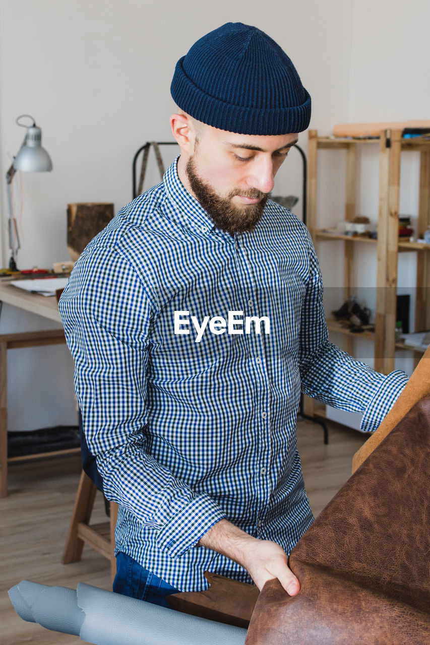 Creative man working indoors