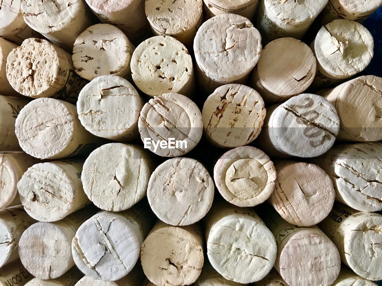 Full frame shot of wine corks