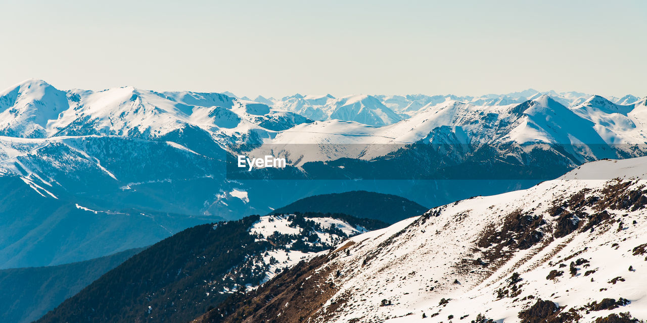 SCENIC VIEW OF SNOWCAPPED MOUNTAINS DURING WINTER