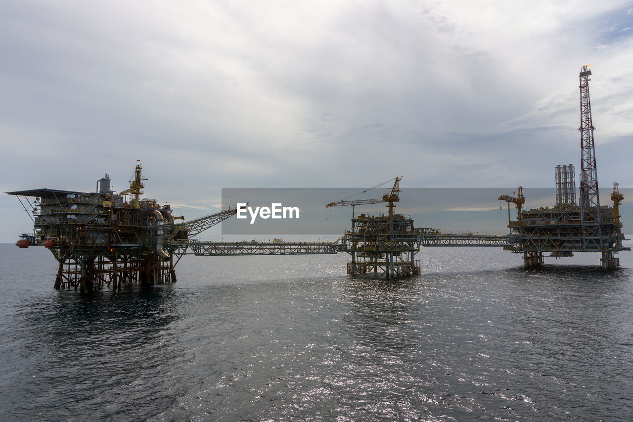 Offshore production platform at terengganu oil field