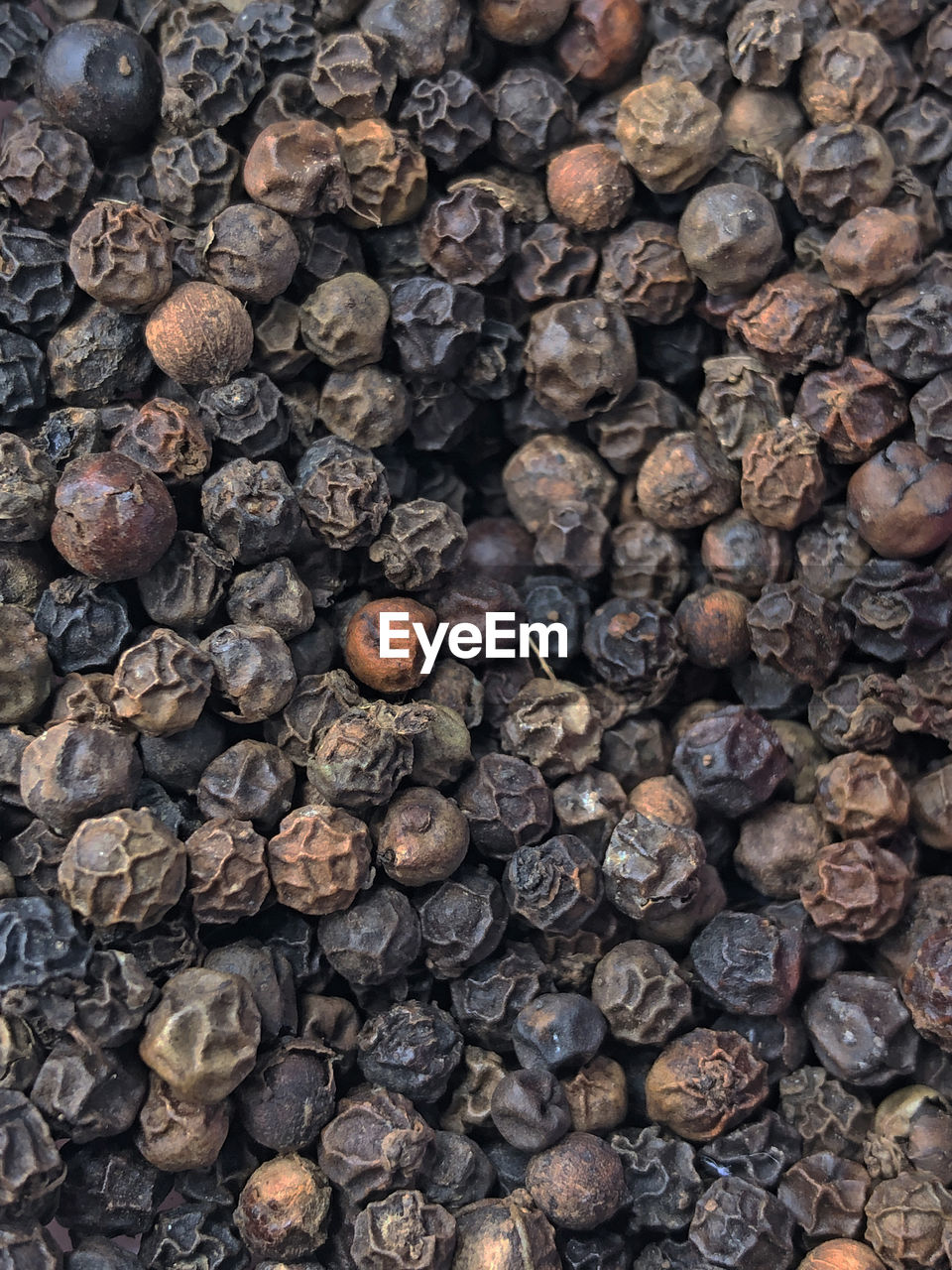 Full frame shot of black pepper 