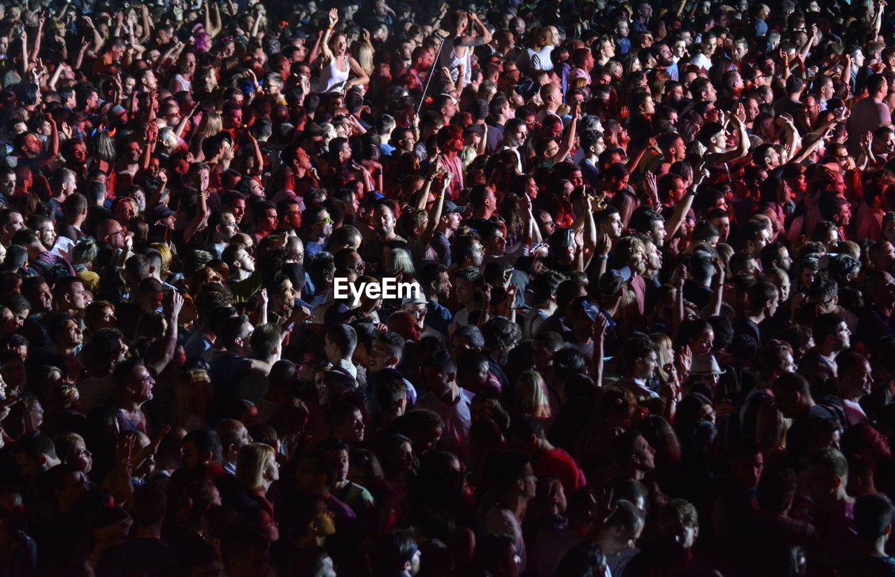 Full frame shot of crowd at concert