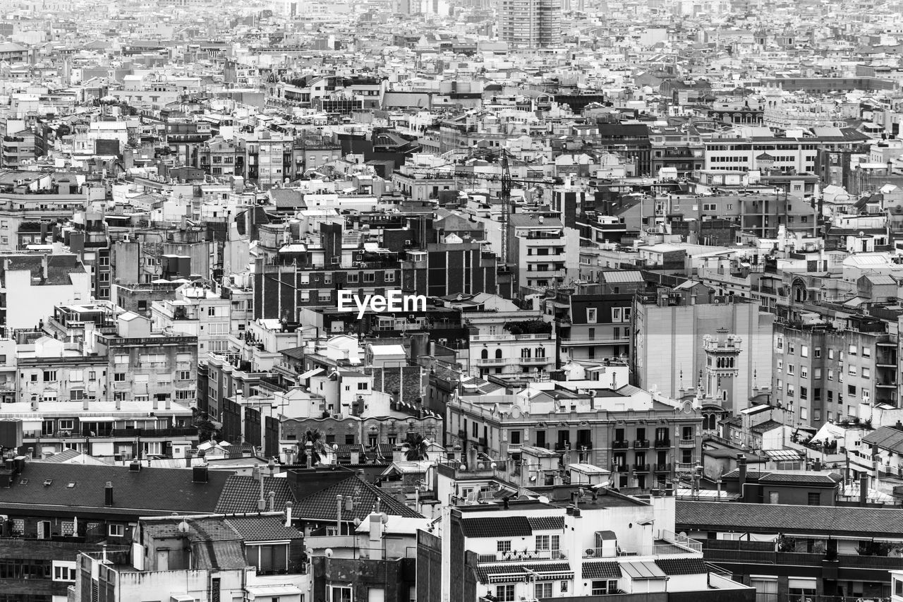 High angle view of cityscape