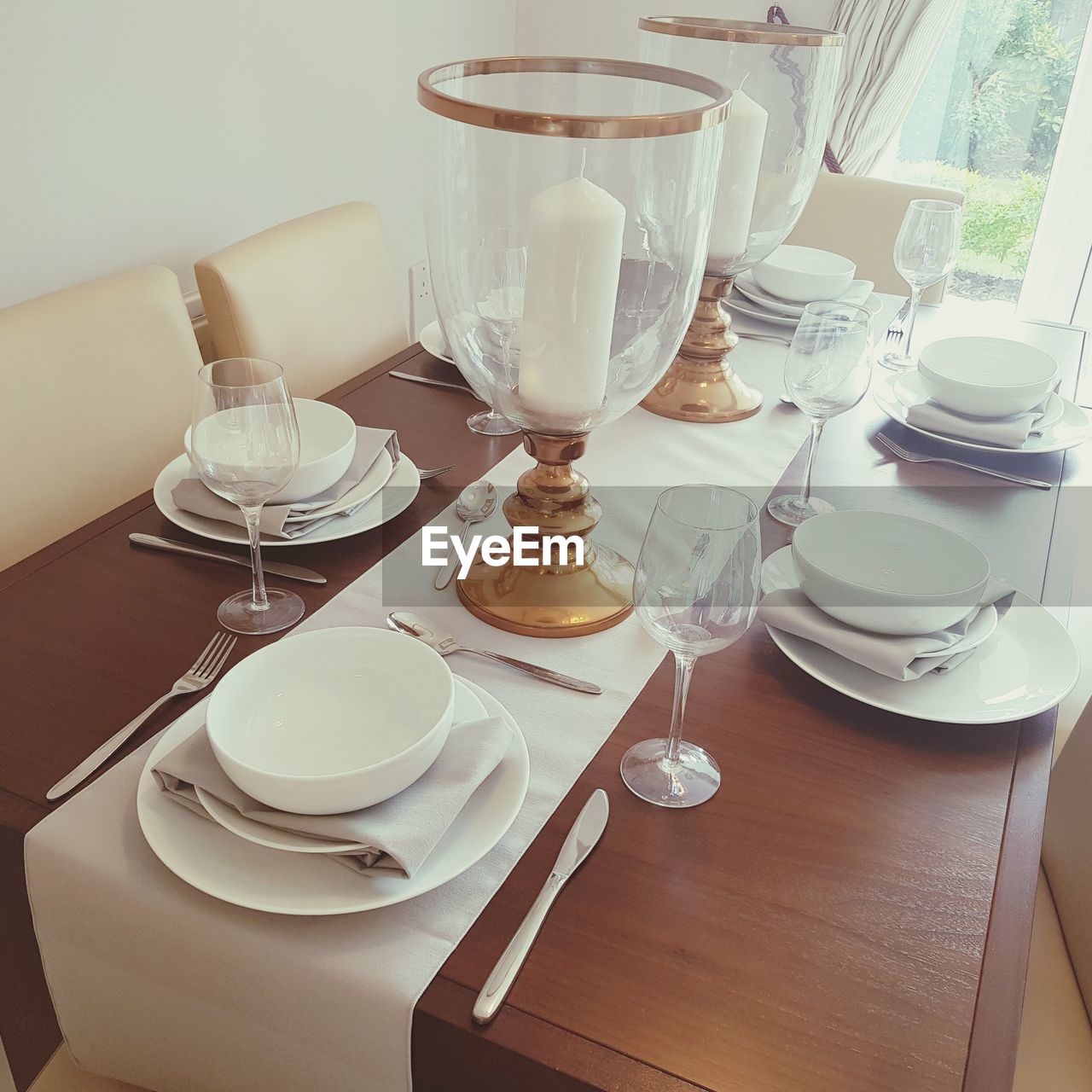 Wineglass Place Setting Dining Room Drinking Glass On Eyeem